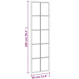 lustro-scienne-czarne-30x100-cm-prostokatne-zelazo-stan-nowy
