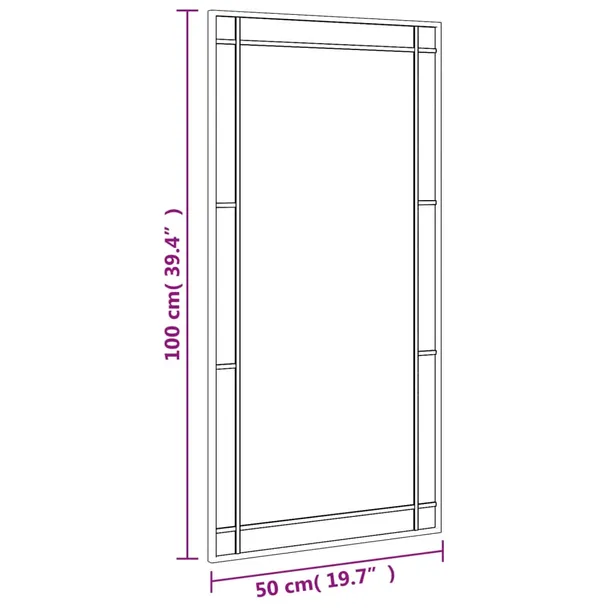lustro-scienne-czarne-50x100-cm-prostokatne-zelazo-stan-nowy