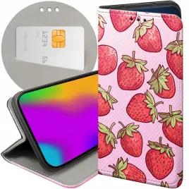 etui-z-klapka-do-samsung-galaxy-m52-5g-wzory-truskawki-poziomki-owoce-case