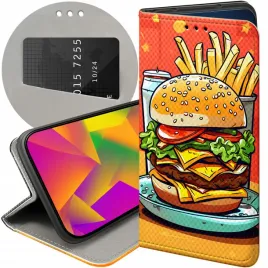 etui-do-samsung-galaxy-m52-5g-wzory-hamburger-burgery-fast-food-jedzenie