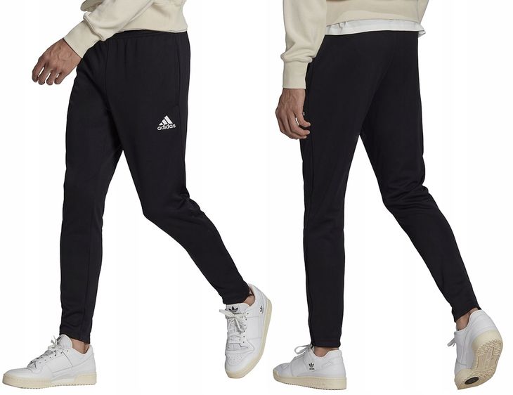 ﻿ADIDAS SPODNIE DRESY zwężane dresowe ENTRADA r.L-Zdjęcie-0