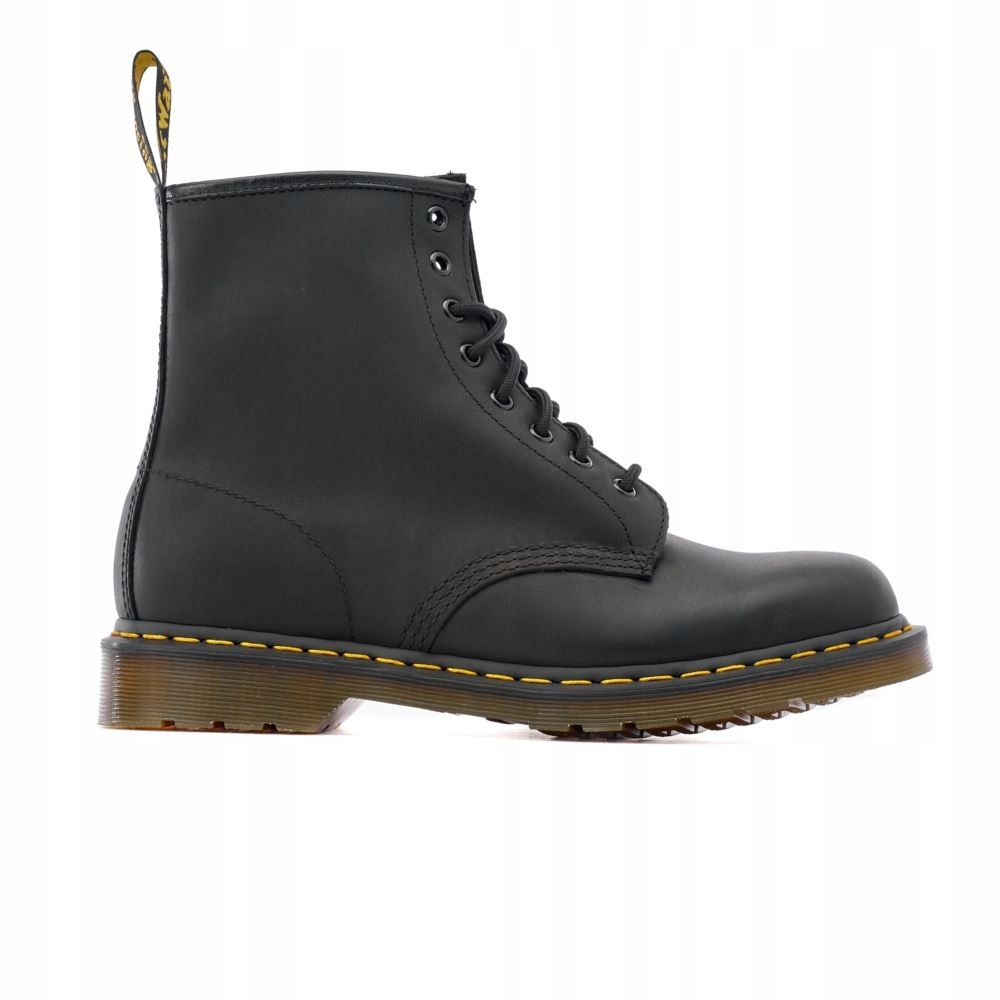 Glany męskie Dr Martens 1460 Greasy, czarne skórzane DM11822003 45 ...