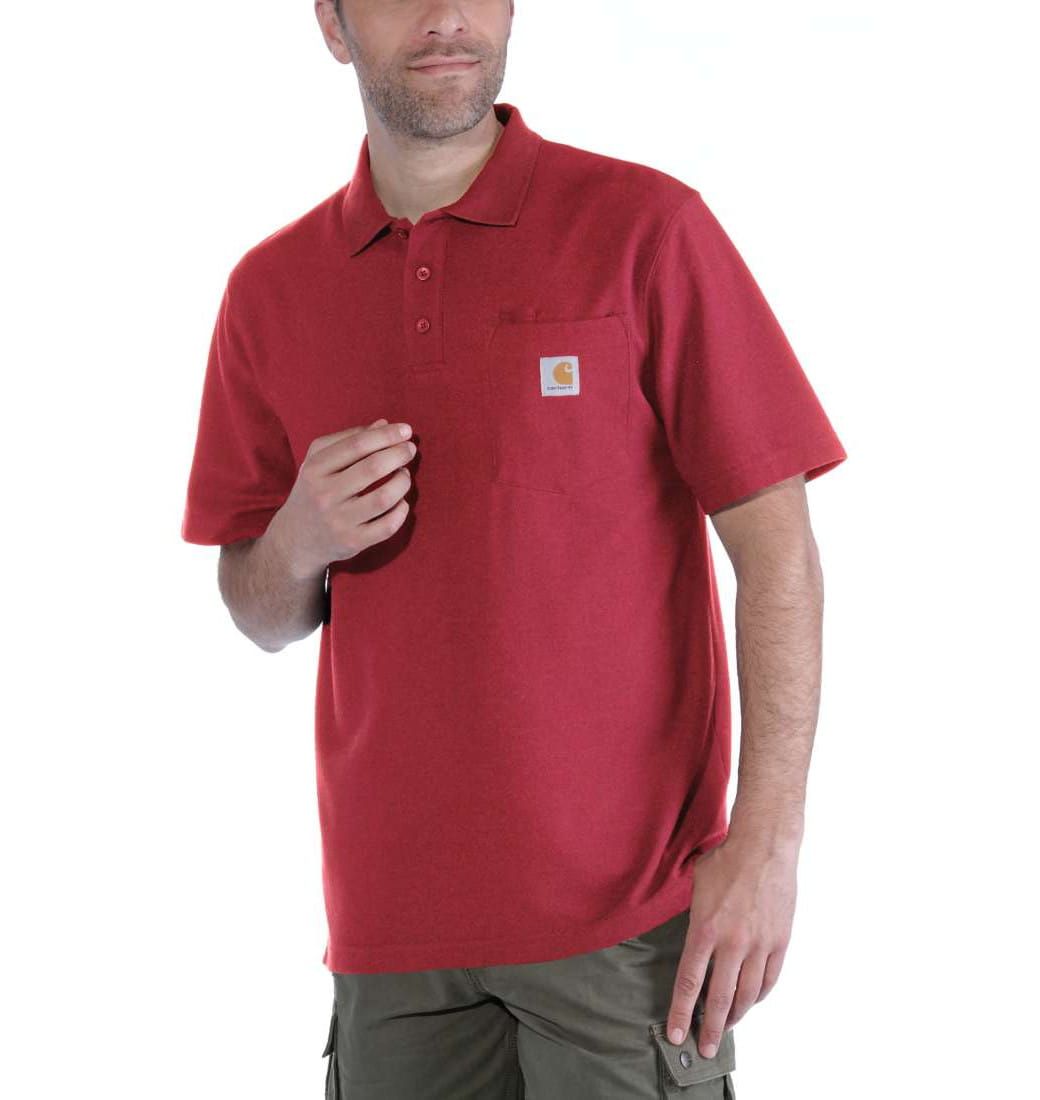 Koszulka Carhartt Polo Contractor's Work Pocket red