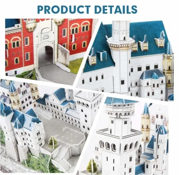 puzzle-3d-zamek-neuschwanstein-material-karton-pianka