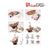 puzzle-3d-zaglowiec-santa-maria-marka-cubic-fun
