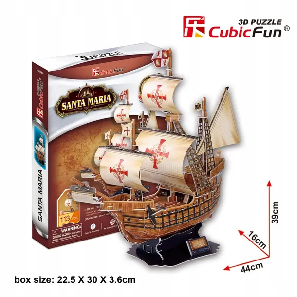puzzle-3d-zaglowiec-santa-maria-liczba-elementow-113