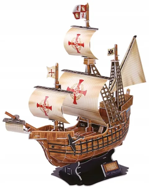 puzzle-3d-zaglowiec-santa-maria-material-pianka