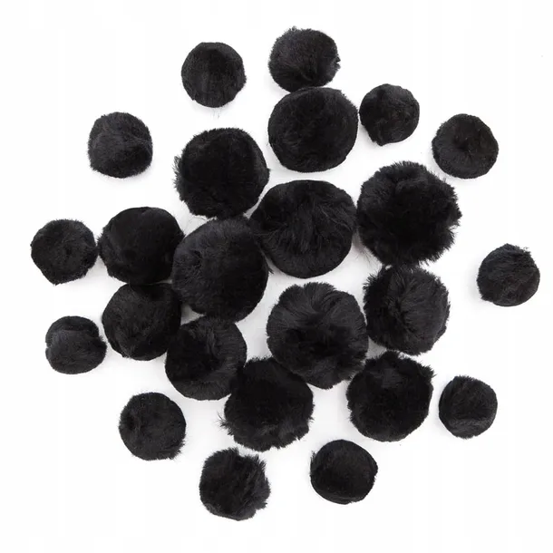 pompony-akrylowe-mix-czarne-24szt-rodzaj-akrylowe