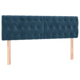 zaglowki-do-lozka-2-szt-ciemnoniebieski-80x7x78-88cm-aksamit