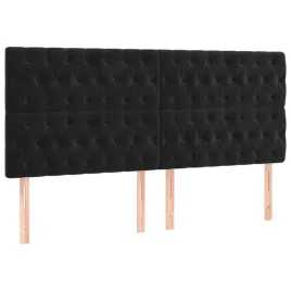 zaglowki-do-lozka-4-szt-czarne-100x7x78-88-cm-aksamit