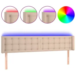 zaglowek-do-lozka-z-led-cappuccino-163x16x78-88-cm-ekoskora