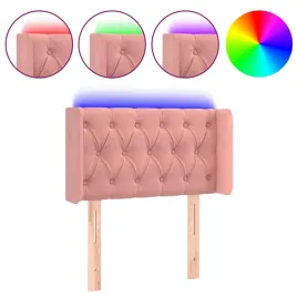 zaglowek-do-lozka-z-led-rozowy-83x16x78-88-cm-aksamit