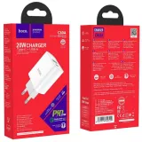 hoco-c80a-network-charger-pd20w-qc3-0-white