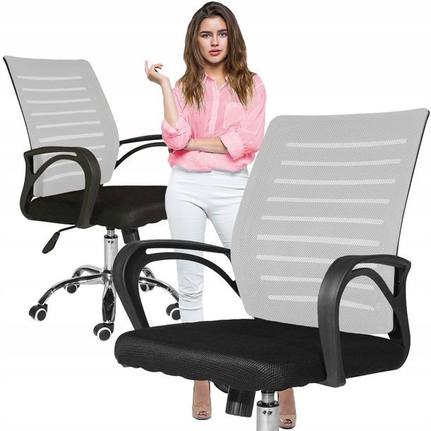 Фото - Комп'ютерне крісло Fotel obrotowy biurowy krzesło do biurka Wentylowany SIATKA