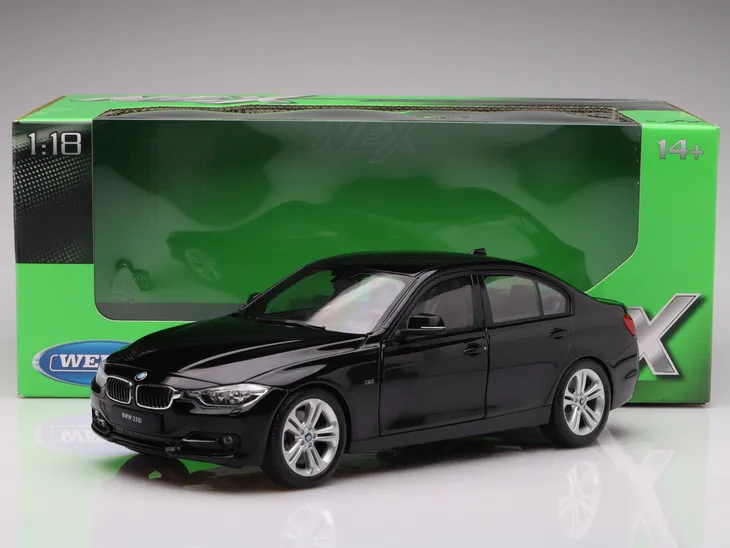 1/18 BMW 335i F30 WELLY ミニカー BMW 335i (F30) - 2012, black Welly 1:18 – 163092759 - ERLI.pl