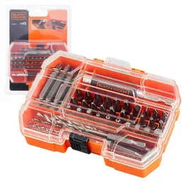 black-decker-zestaw-akcesoriow-wiertel-bitow-koncowek-45szt