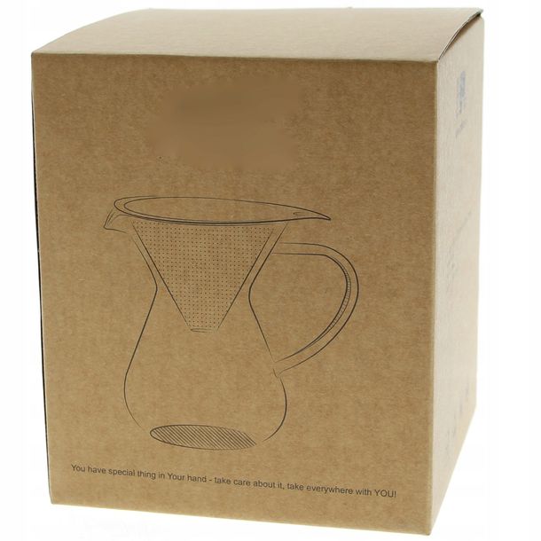 ZAPARZACZ DRIP DO KAWY 800ml FILTR STALOWY DZBANEK ERLI.pl