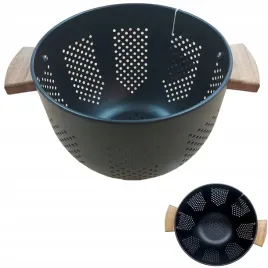 durszlak-cedzak-czarny-sitko-stalowe-22-cm-z-raczkami