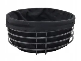 koszyk-na-chleb-pieczywo-o23-metal-tkanina-czarny