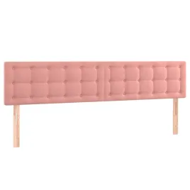 zaglowki-do-lozka-2-szt-rozowy-100x5x78-88-cm-aksamitny