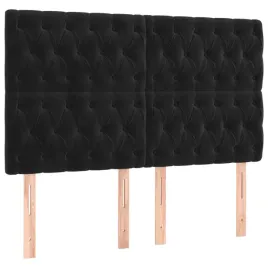 zaglowki-do-lozka-4-szt-czarne-72x7x78-88-cm-aksamit