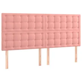 zaglowki-do-lozka-4-szt-rozowy-100x5x78-88-cm-aksamitny