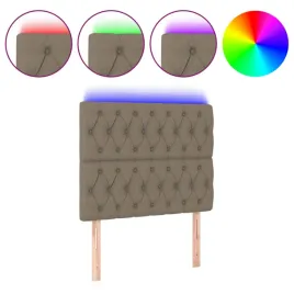 zaglowek-do-lozka-z-led-taupe-100x7x118-128-cm-tkanina