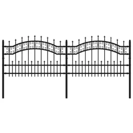 ogrodzenie-ogrodowe-z-wlocznia-czarne-240x75-cm-stal-malowana-proszko