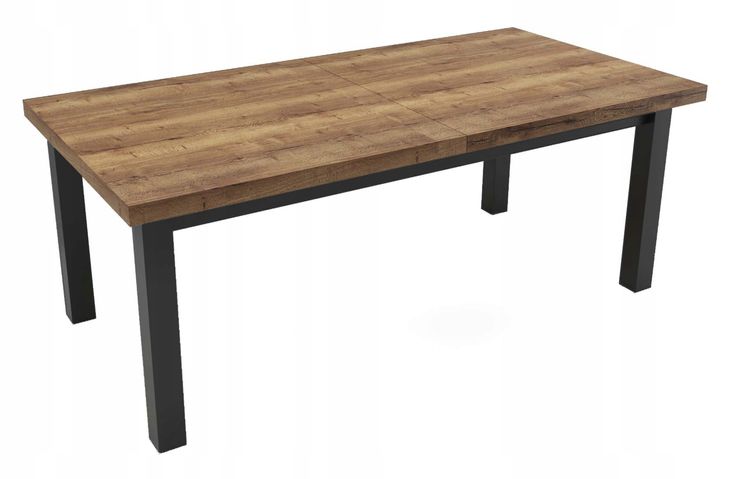 Фото - Обідній стіл ﻿Stół duży czarny HALIFAX TABAK 100x200 rozkładany do 300 cm