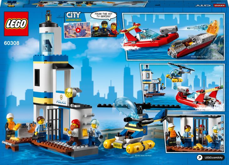 LEGO City 60308 Straż Pożarna Policja Posterunek - ERLI.pl