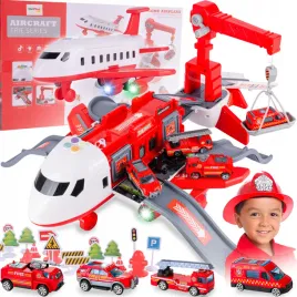 samolot-duzy-parking-lotnisko-dzwig-4x-samochody-auta-straz-pozarna