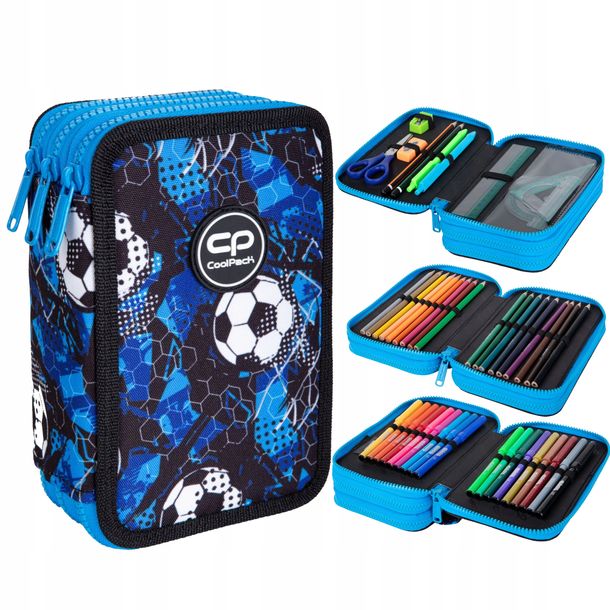 Фото - Пенал Jumper ﻿PIÓRNIK POTRÓJNY PIŁKA NOŻNA SOCCER  3 COOLPACK 