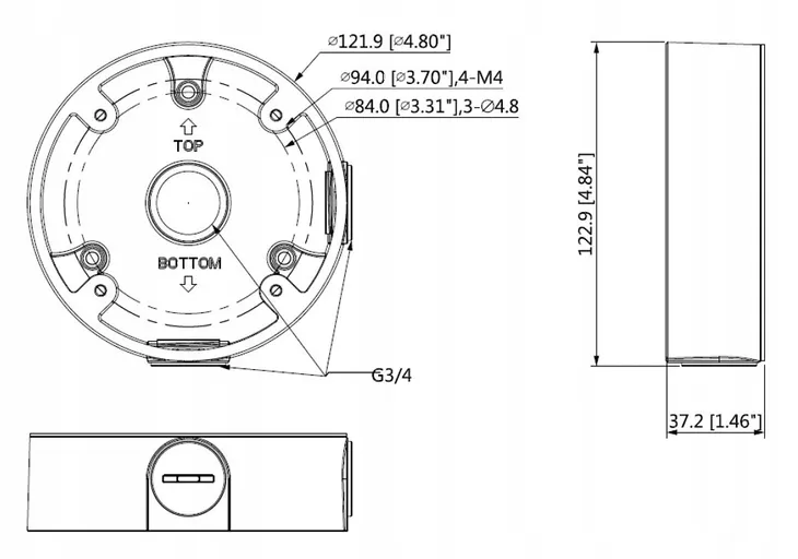 uchwyt-kamery-pfa13c-dahua-certyfikat-ce
