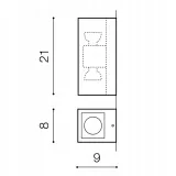 azzardo-az3321-jake-wall-2-dgr-stan-nowy