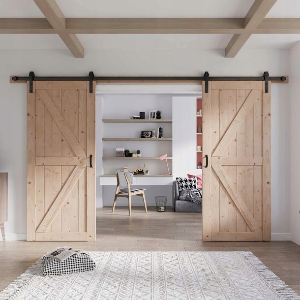 System Drzwi Przesuwnych Loft Retro Barn Door Zestaw Podw Jny M Erli Pl