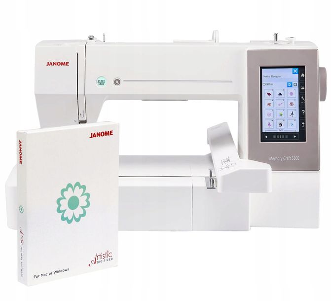 Janome MC550E hafciarka komputerowa + program Artistic Digitizer Full