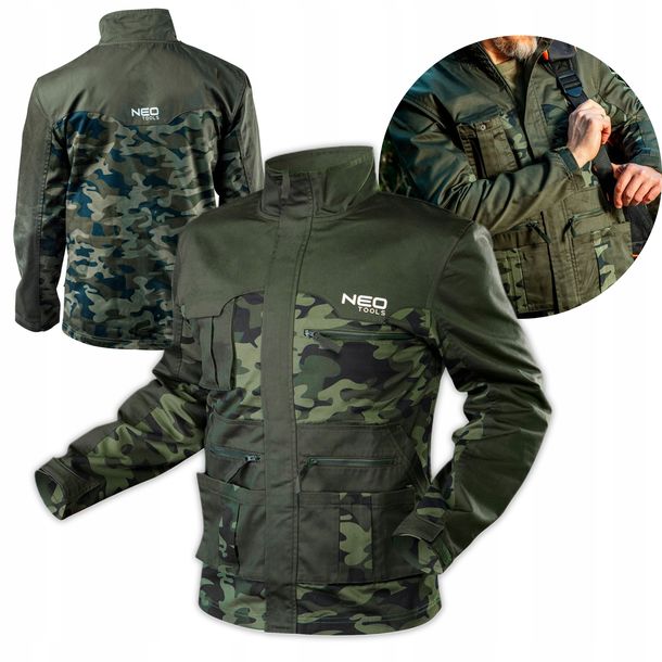 Zdjęcia - Artykuły BHP NEO BLUZA MORO KURTKA ROBOCZA CAMO SURVIVAL WZMOCNIONA 81-211 XL/54 