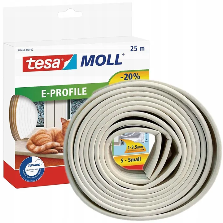 uszczelka-gumowa-biala-profil-e-tesa-25m-stan-nowy
