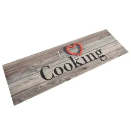 dywanik-kuchenny-wzor-z-napisem-cooking-szary-60x180-cm
