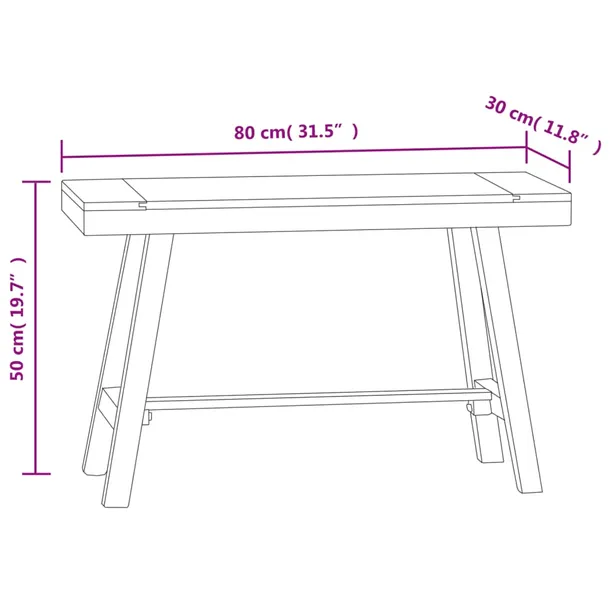 lawka-80-cm-lite-drewno-tekowe-marka-vidaxl