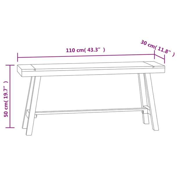 lawka-110-cm-lite-drewno-tekowe-kolor-obicia-czarny