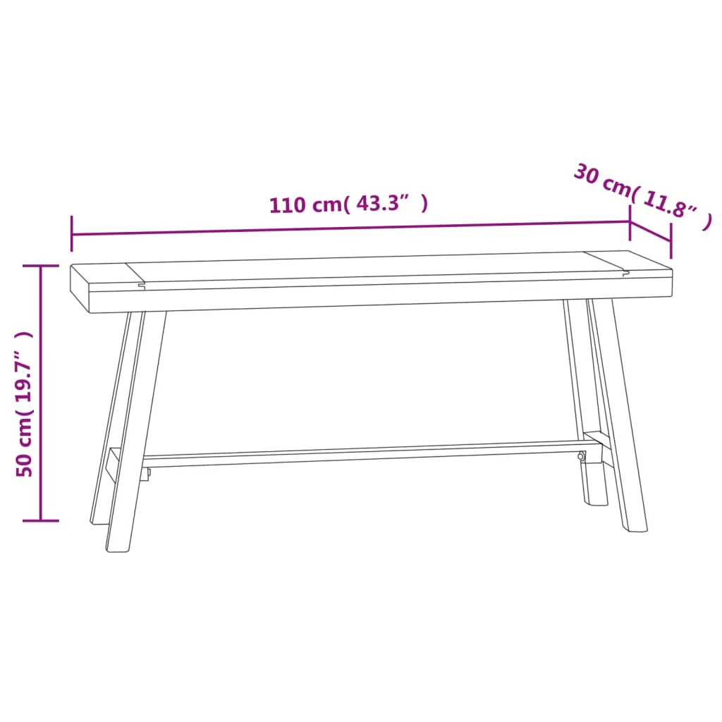 lawka-110-cm-lite-drewno-tekowe