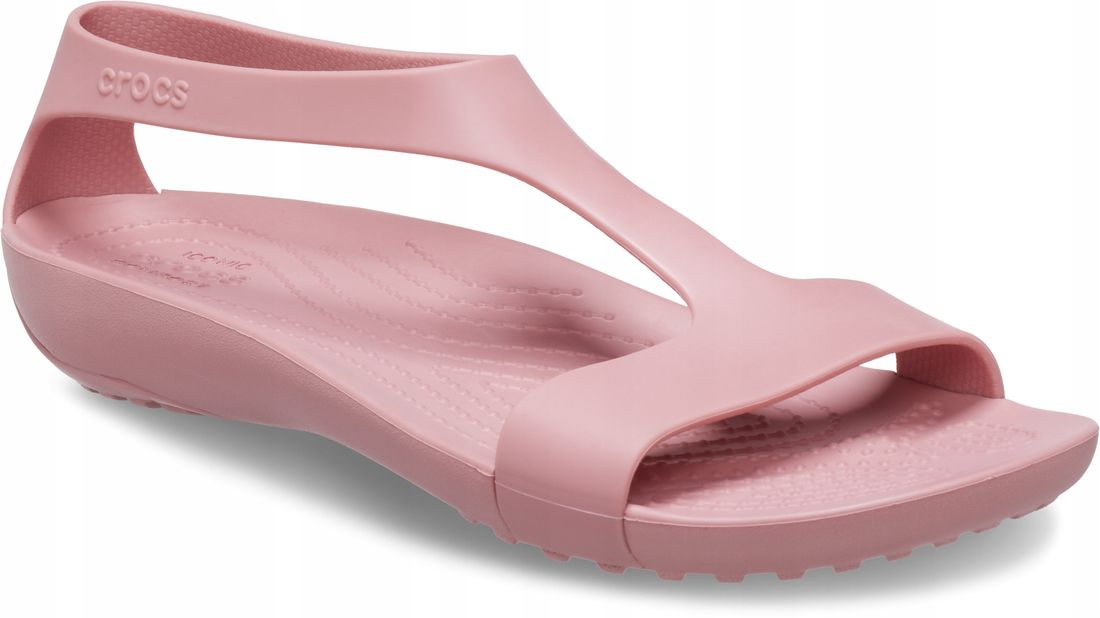 Sandały Crocs SERENA SANDAL 205469-060_ Czarny | eobuwie.com.pl
