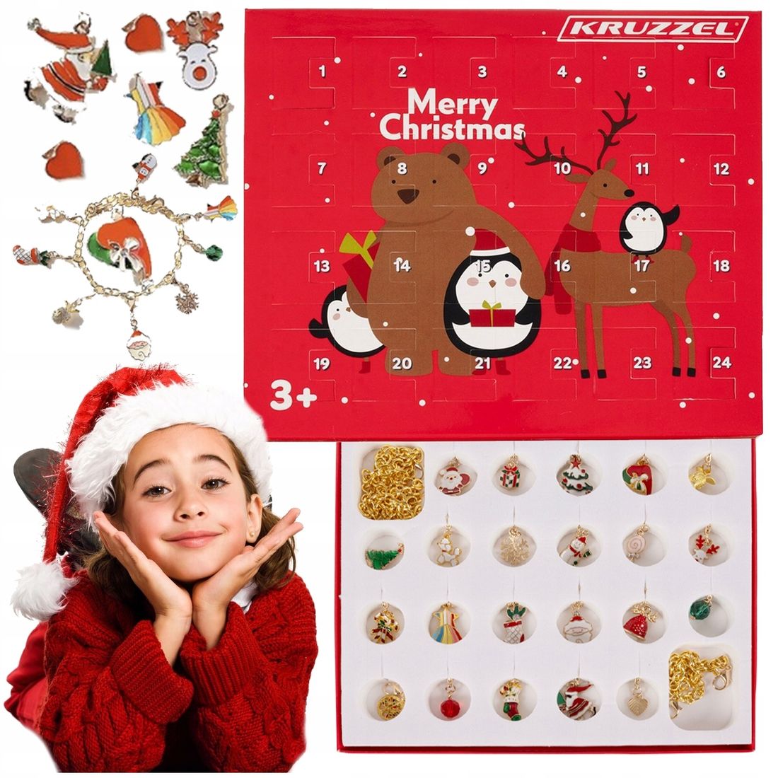 Kalendarz adwentowy z bransoletkami dla dzieci 4