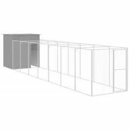 buda-dla-psa-z-wybiegiem-jasnoszara-165x863x181-cm-stal