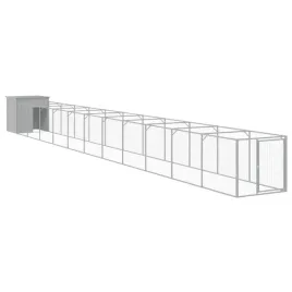 buda-dla-psa-z-wybiegiem-jasnoszara-110x1221x110-cm-stal