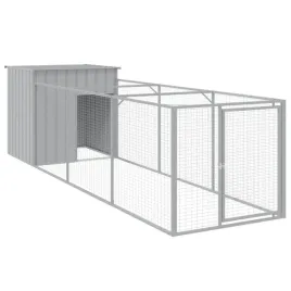 buda-dla-psa-z-wybiegiem-jasnoszara-110x405x110-cm-stal
