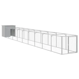 buda-dla-psa-z-wybiegiem-jasnoszara-110x1017x110-cm-stal