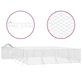 kojec-dla-psa-z-dachem-srebrny-10x8x25m-stal-galwanizowana