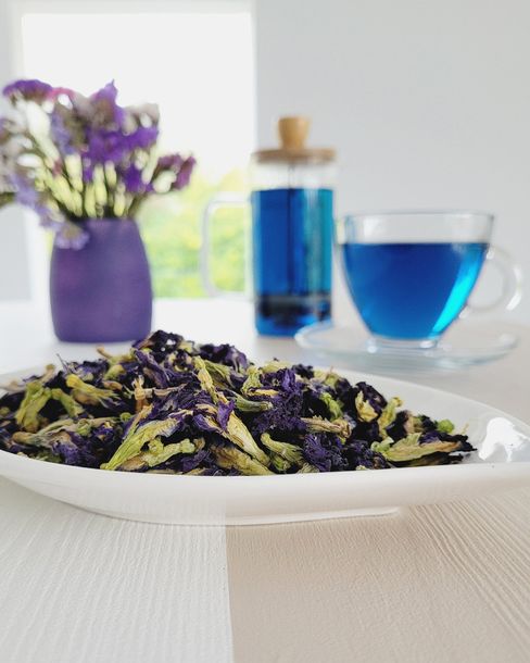 Klitoria Ternateńska Herbata Niebieska - Butterfly Pea Tea 25 G - ERLI.pl